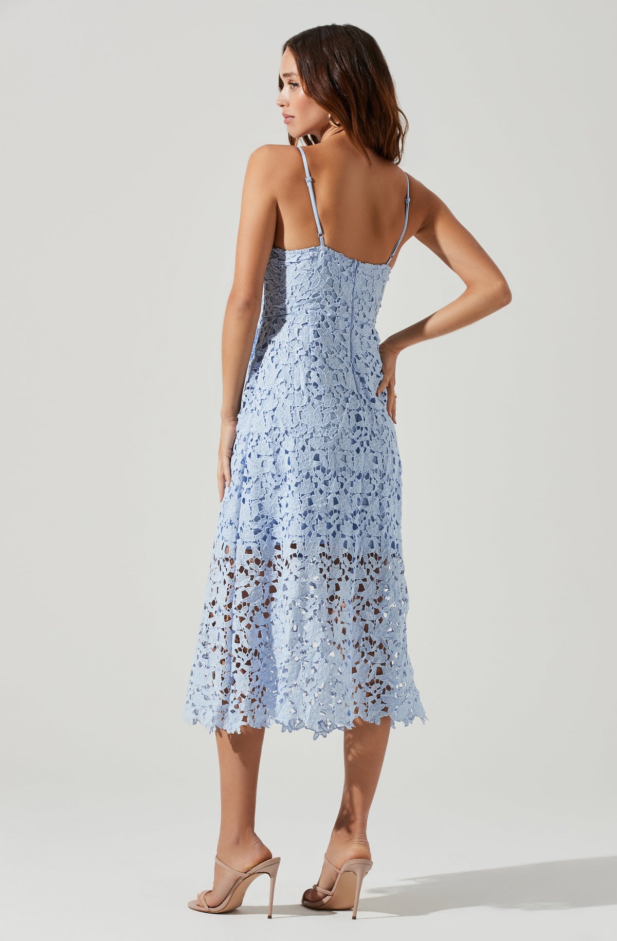 Lace A Line Midi Dress – ASTR The Label